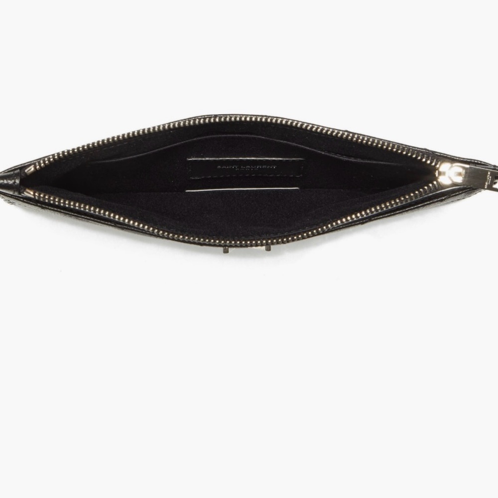 Saint Laurent Monogram Matelassé Leather Pouch - Picture 3 of 6